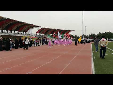 إستعراض كشافة مدارس قضاء الزبير فرقة الزهرات مدرسة التوفيق