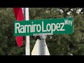 City of irving unveils ramiro lopez way street sign