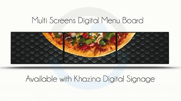 Multi Screen Digital Menu Boards