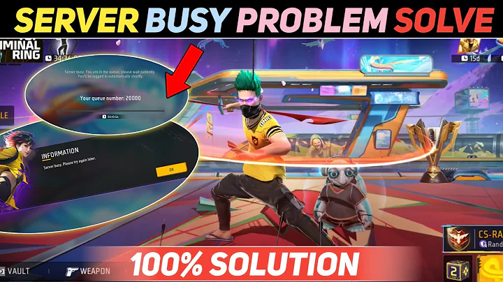 FREE FIRE SERVER BUSY 😕 PROBLEM SOLUTION || SERVER BUSY PLEASE TRY AGAIN LATER PROBLEM SOLVE