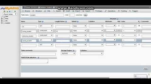 How to create a database and table within phpMyAdmin/Cum creeăm o bază de date şi un tabel mysql