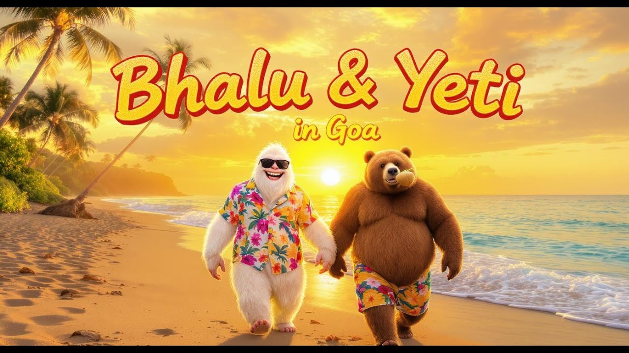 🐻 Bhalu or ❄️ Yeti Gaye GOA! | AI Vlog | Virtual Vacation 😎🌴