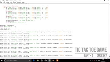 Tic Tac Toe Game - Part 4 | Python Tutorial | Python Game X and 0 | CodeSky