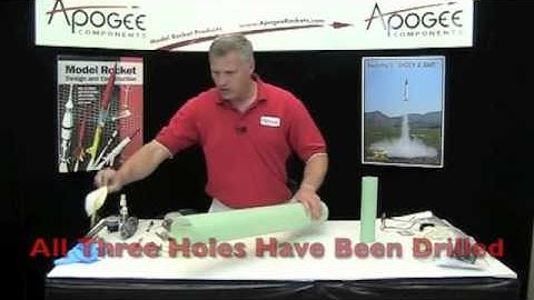 Building the Level-2 Fiberglass Rocket Kit - 3: Install Rail Buttons