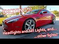 Aston Martin Headlights, Tail Lights, and Exterior Lighting