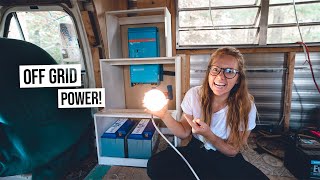 Starting Our Custom Built OFF-GRID Electrical System! - RV Renovation (Ep. 12)