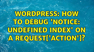 Wordpress: How to debug 