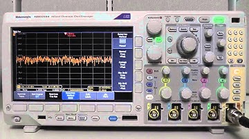 How do I use the MDO3000 to generate a frequency response curve?