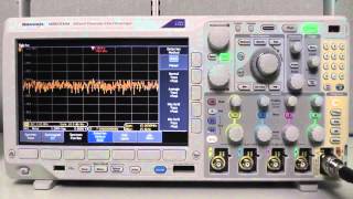 How do I use the MDO3000 to generate a frequency response curve?