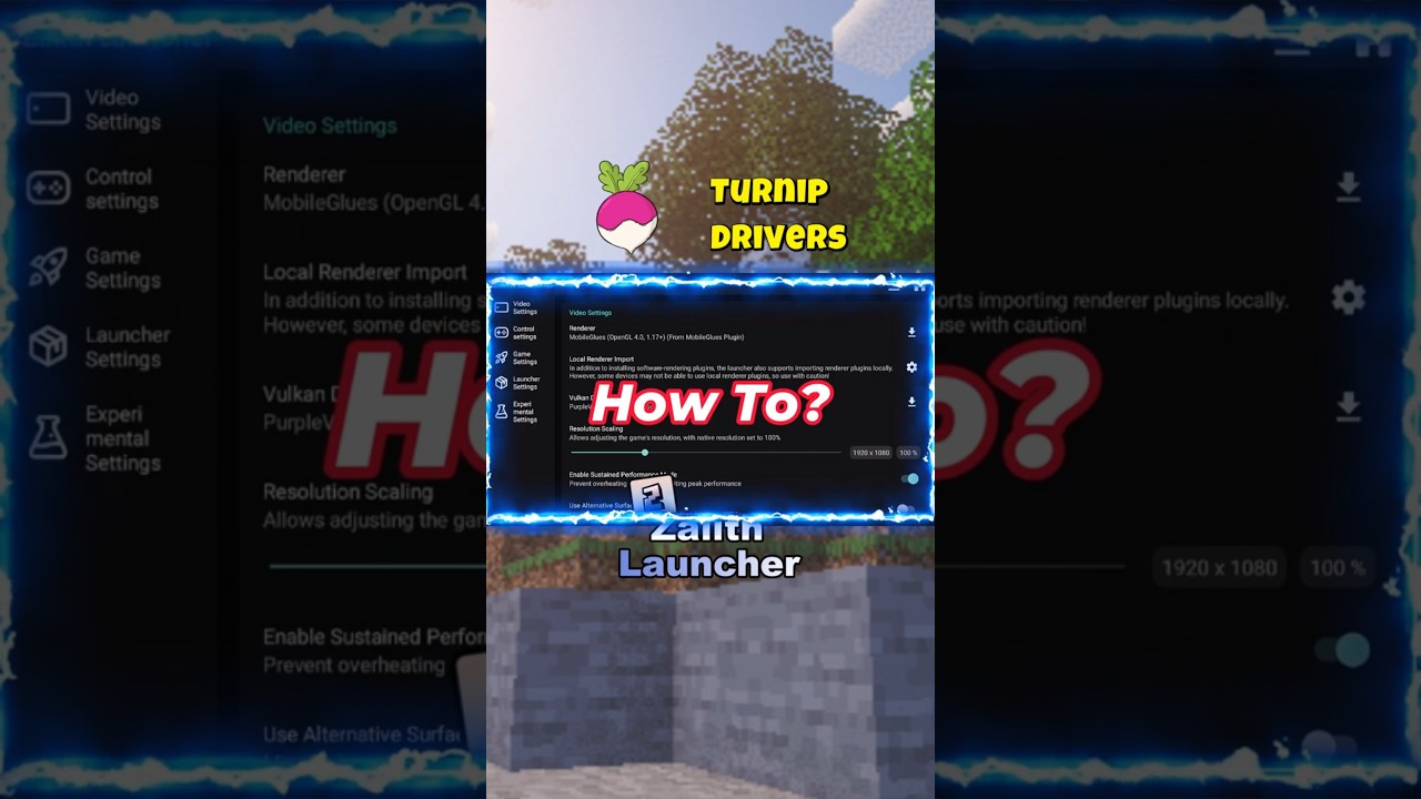 Turnip Drivers Zalith Launcher How To - YouTube