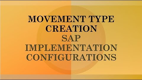 create movement type sap mm | movement type 101 in sap | movement type configuration in sap mm #sap