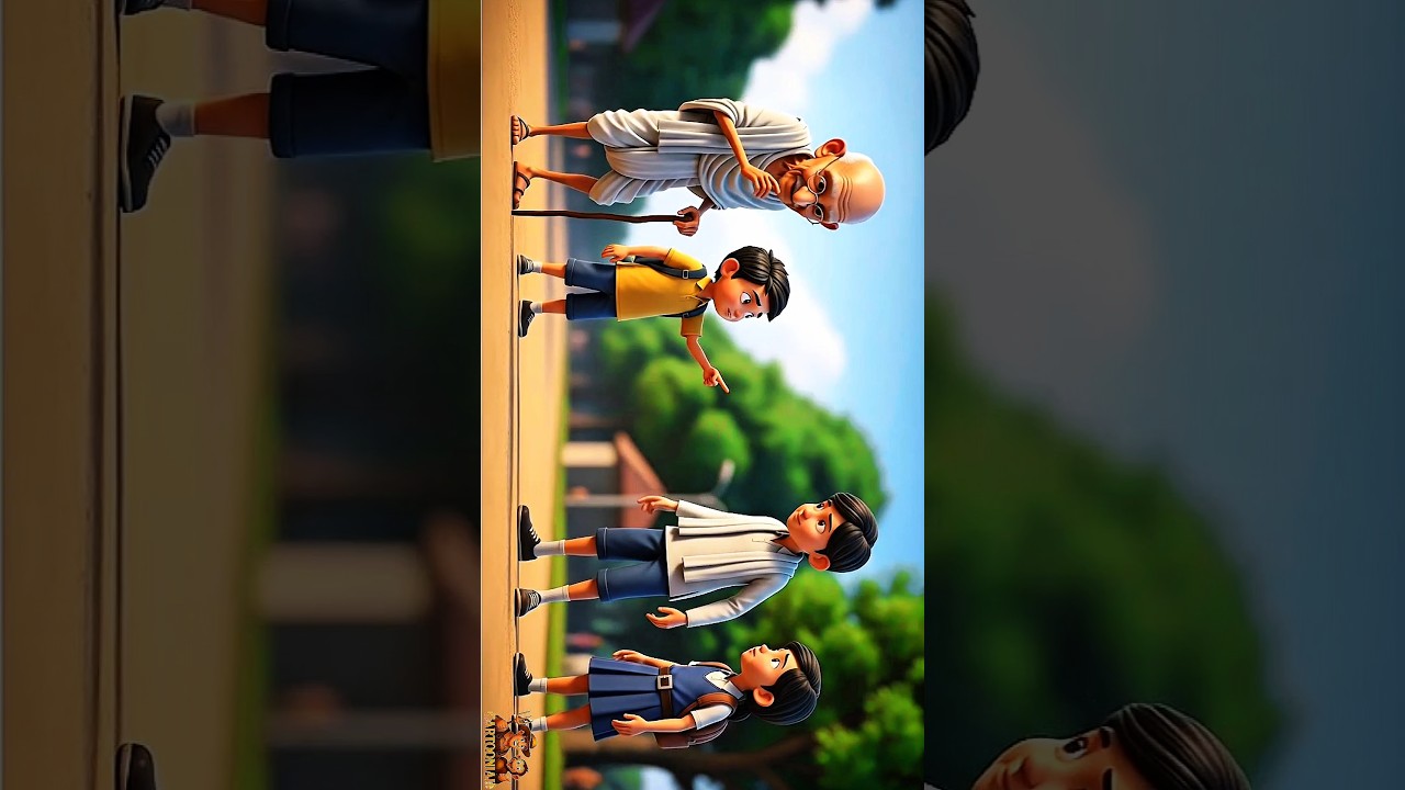 Gandi ji 2 October gandiji #gandhi #cartoon #animation
