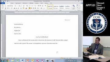 APP101 - Word Chapter 2 - Part 2