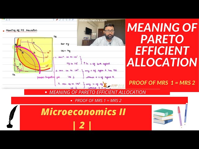 Meaning of Pareto Efficient Allocation |2|