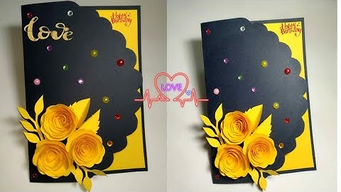 Beautiful Birthday Card( most requested) complete tutorial l  Farewell Card l Invitation Card l