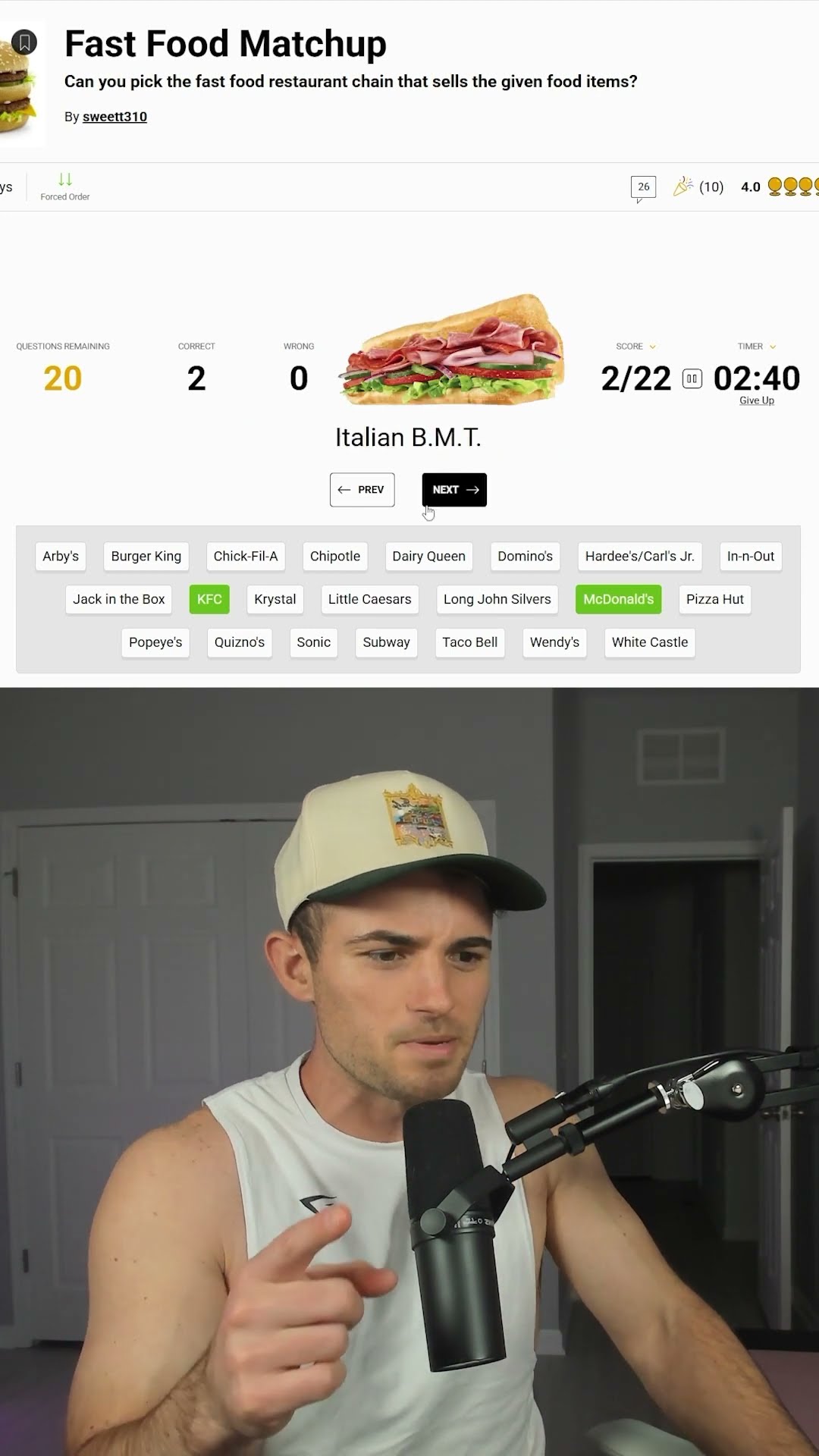 Can I Beat A Random Sporcle Quiz?