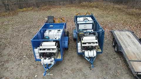 Trash Bin Cleaning Trailer For Sale & In Stock!  www.trashbincleanersdirect.com 877-699-0755