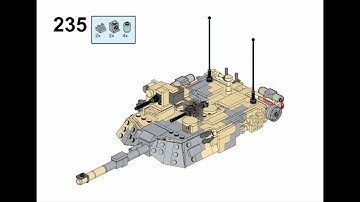 How to build a LEGO M1A2 Abrams Tank
