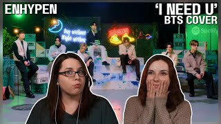 ENHYPEN (엔하이픈) "I NEED U" Cover + ENHYPEN Answers Why They Chose BTS Interview Reaction