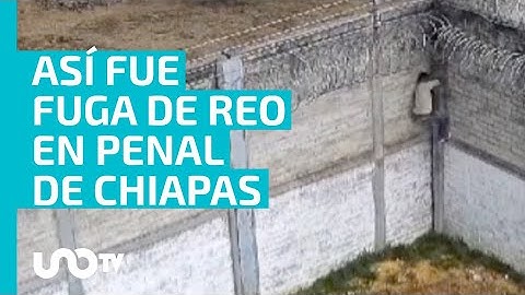 Estaba a punto de salir de prisión: captan espectacular fuga de reo en penal de Chiapas