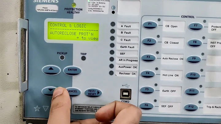 Siemens Relay 7SR224 Complete Settings & Navigation. #electrical #relay #siemens #protection