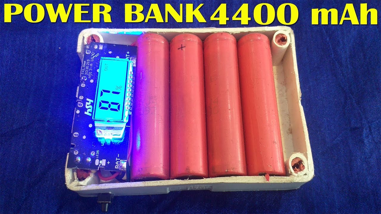 How to make a power bank old laptop battery (Home made) - YouTube