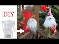 DIY Christmas Gnomes / Новогодние  Скандинавские гномы из Стакана 2 идеи