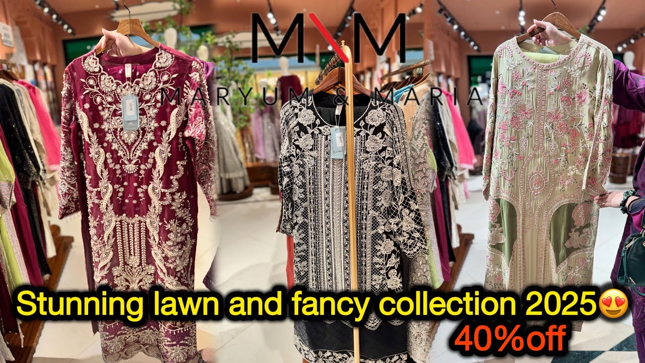 Meryam n Maria stunning Lawn & Fancy Collection😍| upto 40% off