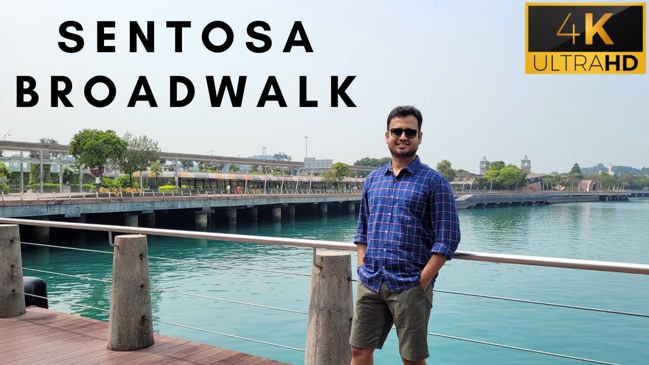 Explore Sentosa Boardwalk Walking from Universal Studios to VivoCity