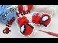 How to crochet spider man  crochet spider man  hng dn mc len ngi nhn u dy  lemn do