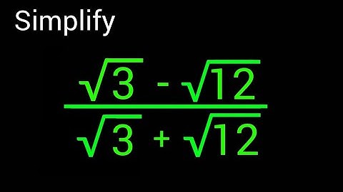 A Nice Square Root Math Simplification | How to solve!!