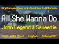 All She Wanna Do - John Legend and Saweetie Karaoke | DiPal Karaoke with Magic Sing App