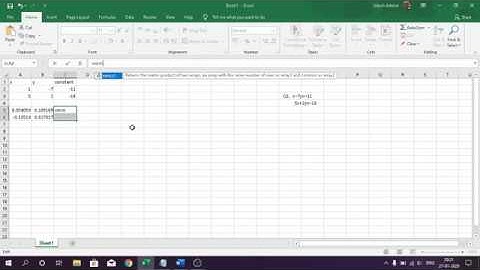 Linear equation | How to solve Linear equation on excel | Linear equation using 2 variable.