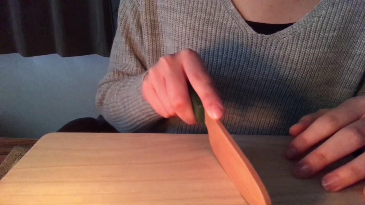 木製包丁でトントン🔪おままごと風？☆ASMR・音フェチ☆