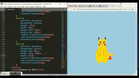 Drawing ⚡️pikachu⚡️ using CSS - speed coding #1