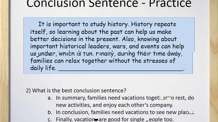 Master the Art of Conclusion Sentences