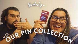 Our Pin Collection-pin trading, what we are collecting, mystery pin