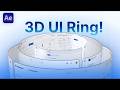 Smooth 3D UI Ring Animation | After Effects Tutorial