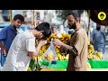 Poor Man Buying Fruits For Sick Father