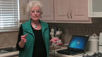 Grandma Measures Temperature with Her PC