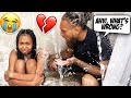 CRYING IN THE SHOWER FULLY CLOTHED PRANK ON MY DAD!! *Shocking Reaction*