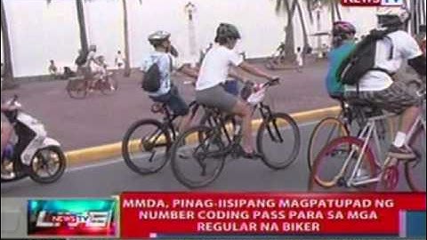 NTL: MMDA, pinagiisipang magpatupad ng number coding pass para sa mga regular na biker