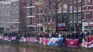 Aston Villa fans in Amsterdam