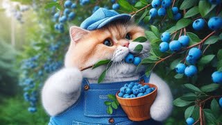 Blueberries Lover Cat 🫐