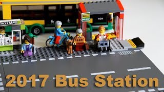 Лего Сити 2017 Автобусная Остановка 60154 - Быстрая сборка