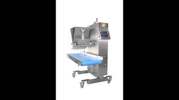 High precision piston driven cake depositor