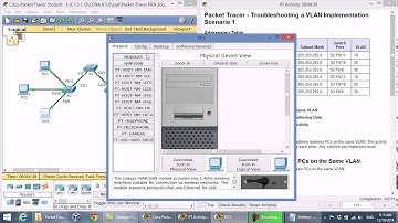 CCNA2 3.2.4.7 Packet Tracer Troubleshooting a VLAN Implementation Scenario 1