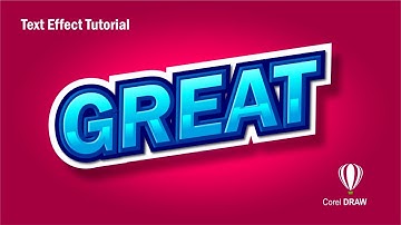 Corel Draw Easy Text Effect | Corel Draw 2019 tutorial