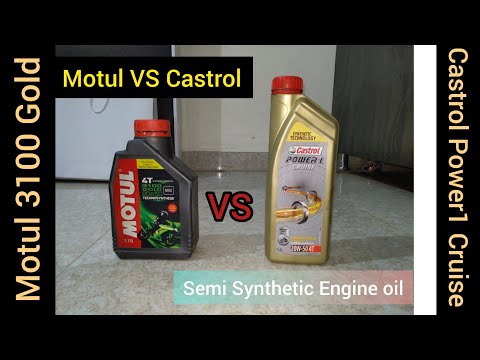 Motul 3100 Gold Vs Castrol Power1 Cruise 20w50 - Cheap Semi Synthetic Engine Oil Comparison @UjjwalPratapSingh45