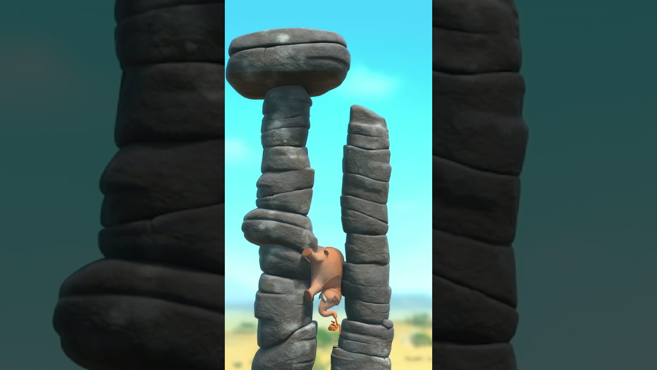Trapped Trunk! | Jungle Beat: Munki and Trunk | Kids Cartoon 2024 #shorts